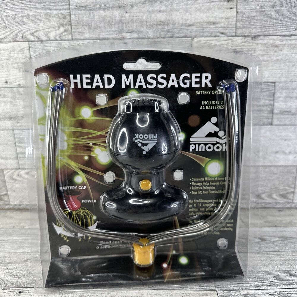 Pinook Battery Powered Head Massager Deep Tissue Muscle Vibrating Relaxing New